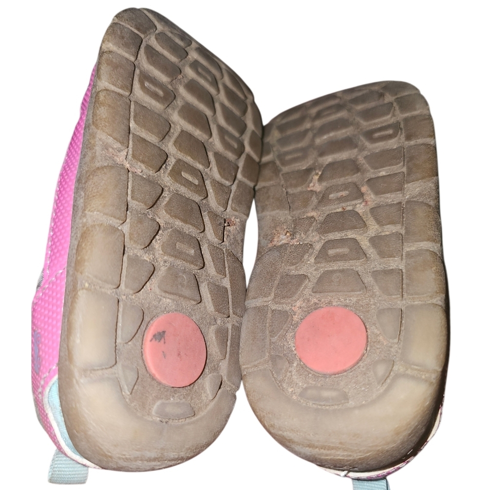 See Kai Run Kids Pink and Gray Shoes - Picture 2 of 7